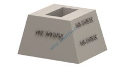 Железобетонный стакан забора ФО-2