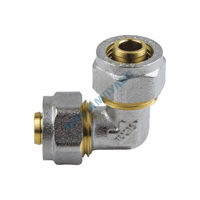 Угольник МП латунь никель обжим Дн 20х90гр ГОСТ 32415-2013 7005 Aquasfera 7005-02 . — изображение 9