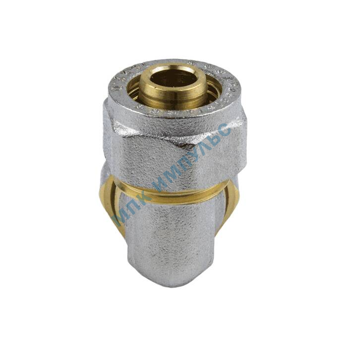 Угольник МП латунь никель обжим Дн 20х90гр ГОСТ 32415-2013 7005 Aquasfera 7005-02 — изображение 4