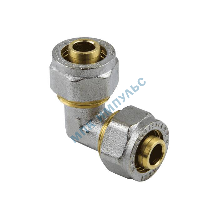 Угольник МП латунь никель обжим Дн 20х90гр ГОСТ 32415-2013 7005 Aquasfera 7005-02 . — изображение 7