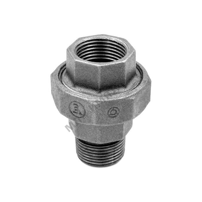 Соединитель прямой американка чугун Ду 32 (1 1/4") ВР/НР Fittex PLUS — изображение 2