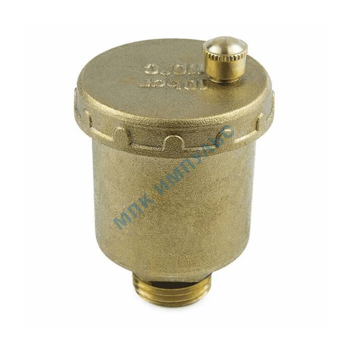 Воздухоотводчик автоматический латунь 5003 Ду 15 Ру10 G1/2" НР прямой Aquasfera 5003-01 — изображение 4