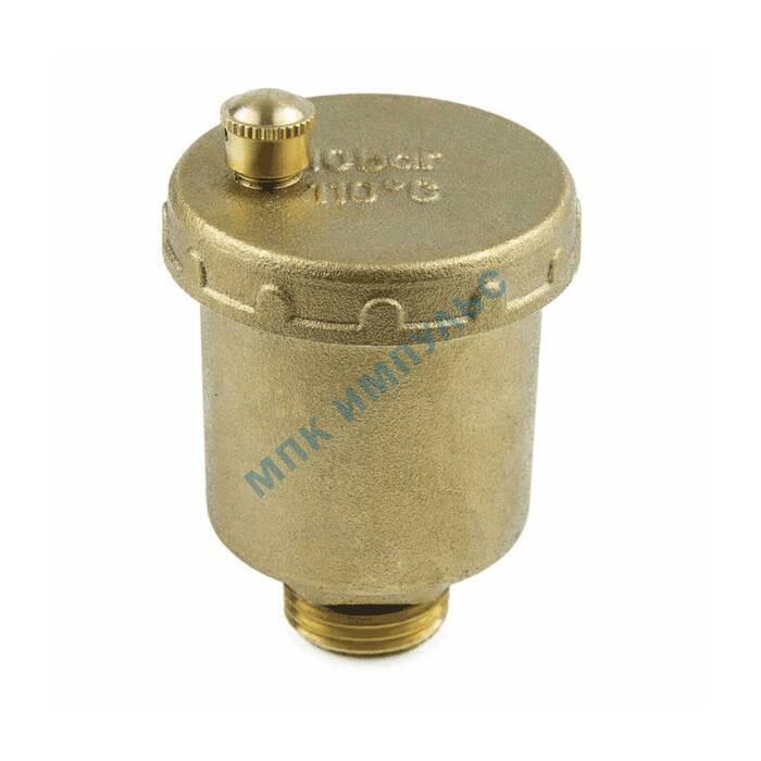 Воздухоотводчик автоматический латунь 5003 Ду 15 Ру10 G1/2" НР прямой Aquasfera 5003-01 — изображение 8