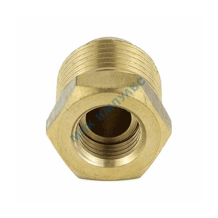 Клапан отсечной латунь 5009 ВР/НР G1/4"х1/2" для манометра/термоманометра Aquasfera 5009-01 — изображение 4