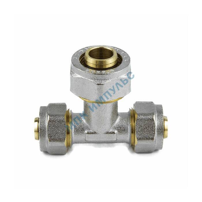 Тройник переходной МП латунь никель обжим Дн 16х20х16 ГОСТ 32415-2013 7012 Aquasfera 7012-01 . — изображение 6