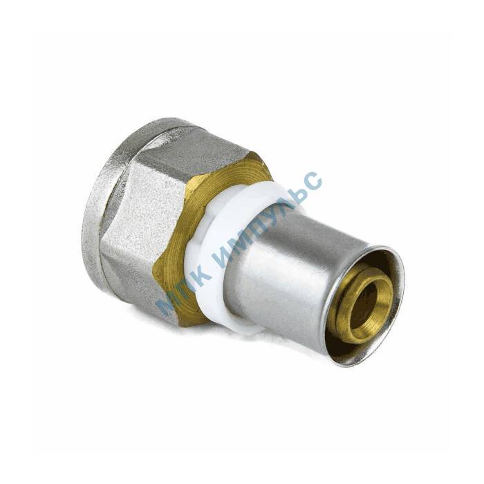 Муфта МП латунь никель пресс Дн 16х3/4" ВР ГОСТ 32415-2013 8002 Aquasfera 8002-02 . — изображение 7
