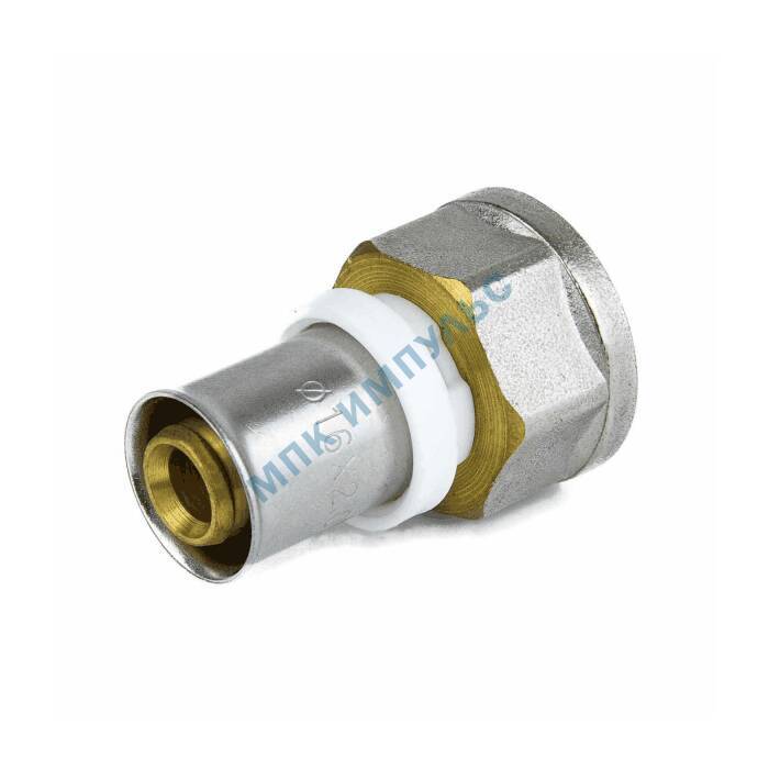 Муфта МП латунь никель пресс Дн 20х3/4" ВР ГОСТ 32415-2013 8002 Aquasfera 8002-04 — изображение 9