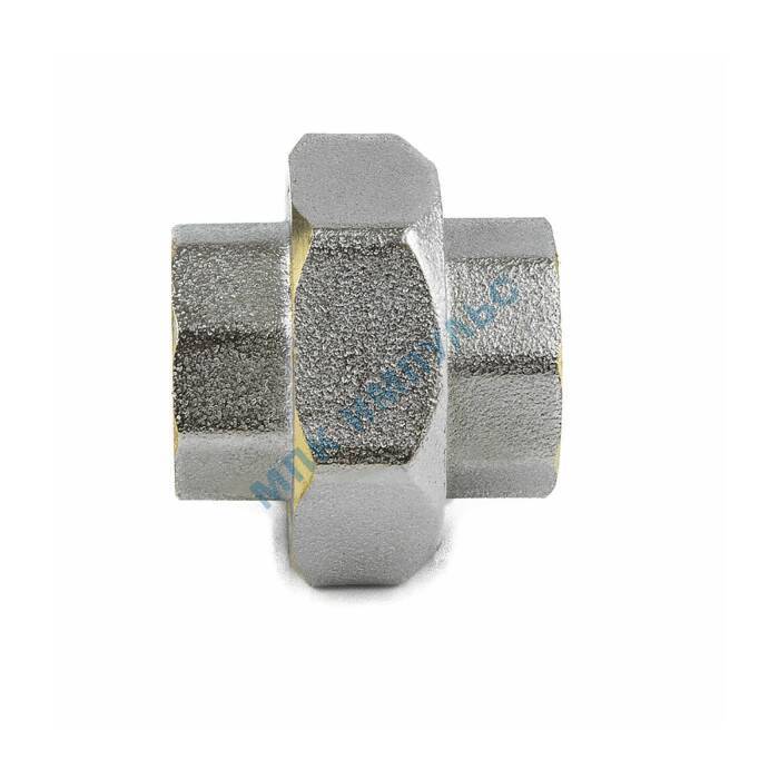 Соединитель латунь никель американка Ду 15 (1/2") прямой ВР/ВР 9012 ГОСТ 32585-2013 Aquasfera 9012-01 — изображение 6