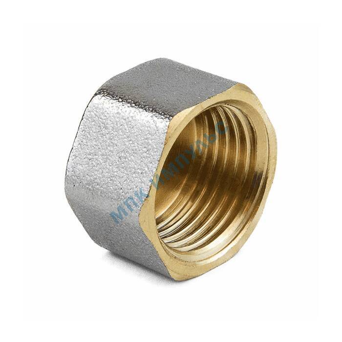 Заглушка латунь никель Ду 20 (3/4") ВР 9016 ГОСТ 32585-2013 Aquasfera 9016-02 — изображение 9