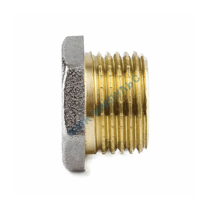 Заглушка латунь никель Ду 15 (1/2") НР 9017 ГОСТ 32585-2013 Aquasfera 9017-01 — изображение 8
