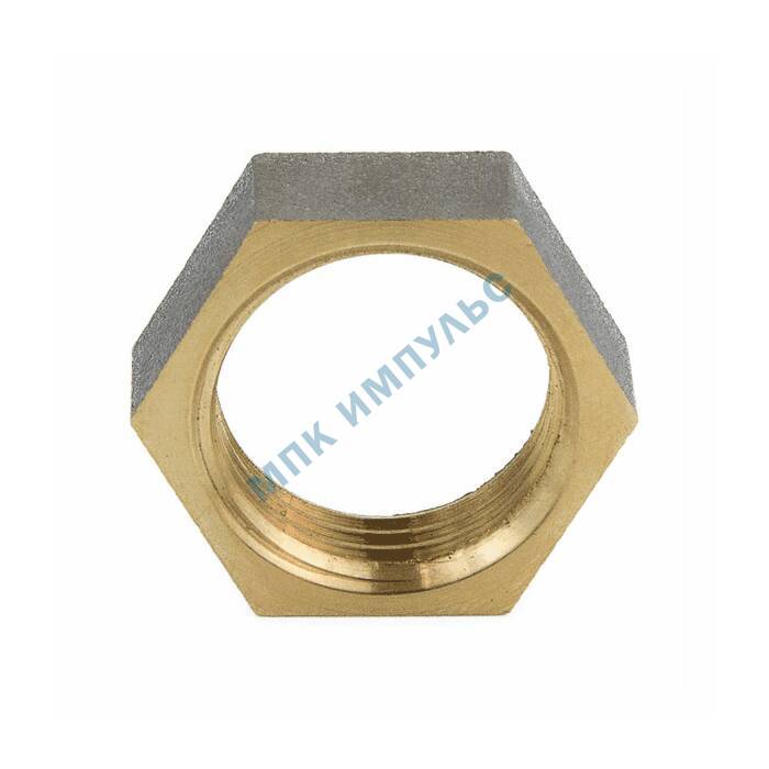 Контргайка латунь никель Ду 50 (2") ВР 9020 ГОСТ 32585-2013 Aquasfera 9020-06 — изображение 3