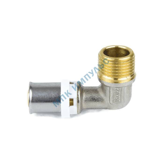 Угольник МП латунь никель пресс Дн 16х3/4"х90гр НР ГОСТ 32415-2013 8006 Aquasfera 8006-02 . — изображение 9