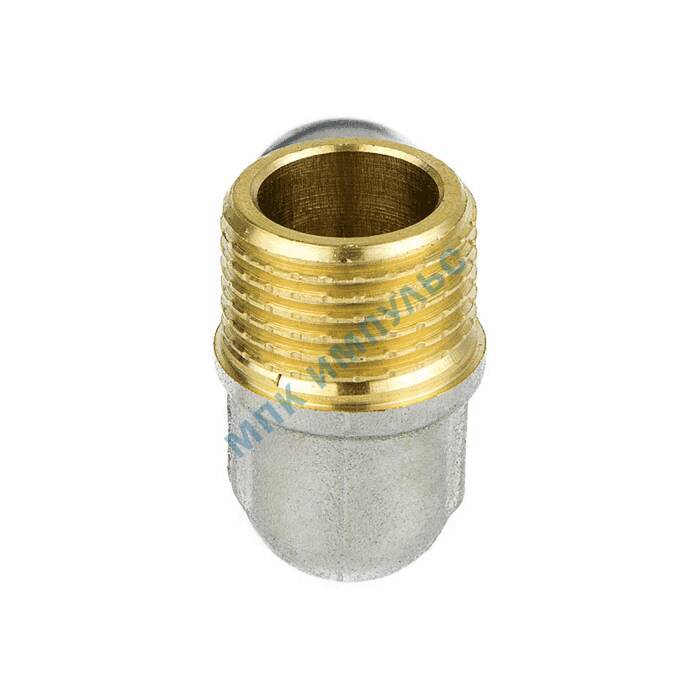 Угольник МП латунь никель пресс Дн 16х3/4"х90гр НР ГОСТ 32415-2013 8006 Aquasfera 8006-02 . — изображение 4