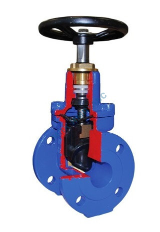 Задвижка чугун KR11 аналог МЗВГ обрезиненный клин EPDM ГРАНАР Ду 250 Ру10 фл ADL CV01F106489 — изображение 3