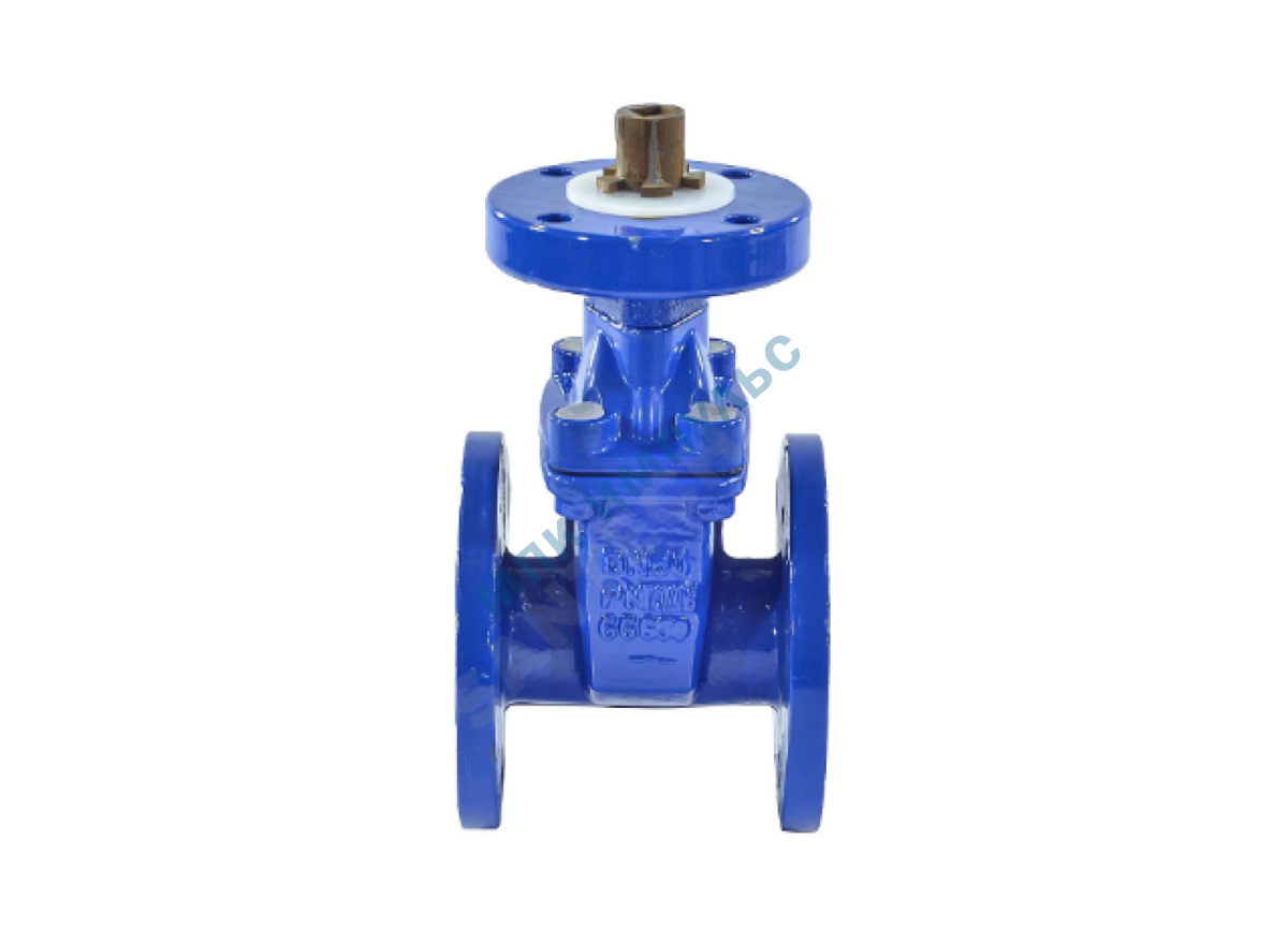 Задвижка чугун 30ч939р аналог МЗВ обрезиненный клин EPDM Ду 350 Ру10/16 фл под электропривод присоединение «Б» RMCX — изображение 3