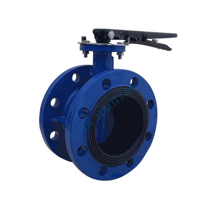 Затвор дисковый поворотный чугун 2110HA Ду 50 Ру16 фл с рукояткой диск чугун манжета EPDM Benarmo — изображение 4