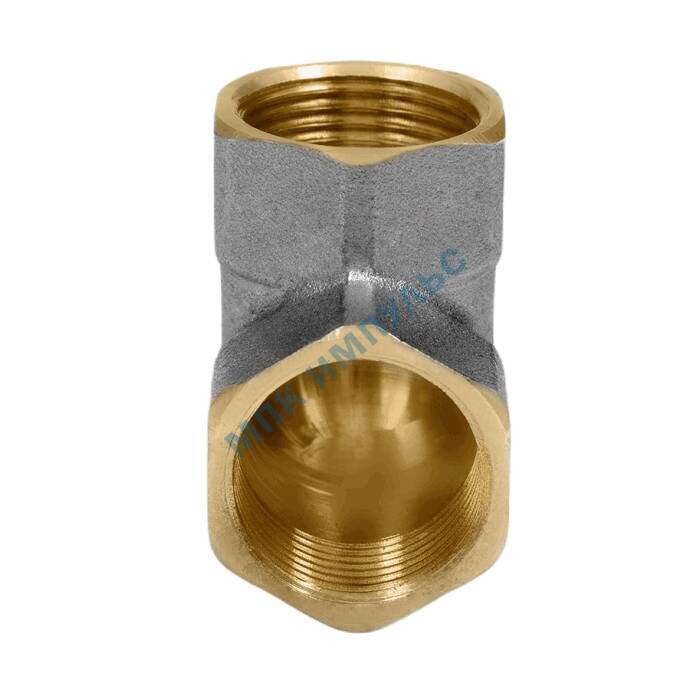 Угольник латунь никель Ду 32 (1 1/4") ВР/ВР 9001 ГОСТ 32585-2013 Aquasfera 9001-04 — изображение 4