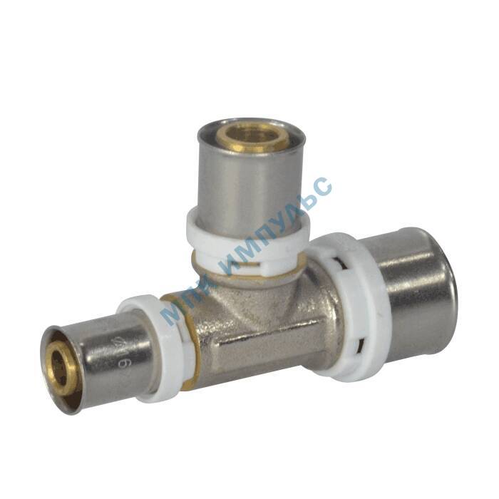 Тройник переходной МП латунь никель пресс Дн 16х20х16 ГОСТ 32415-2013 8010 Aquasfera 8010-01 — изображение 3