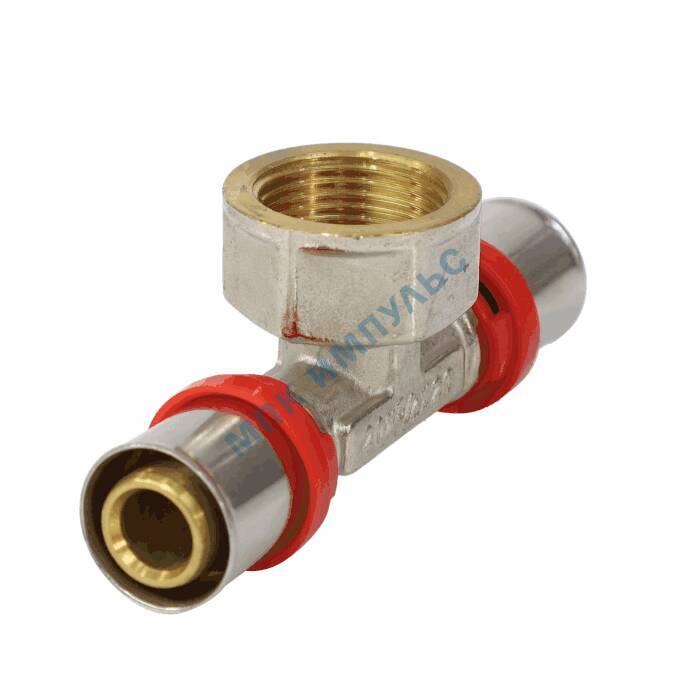 Тройник МП латунь никель пресс Дн 20х3/4"х20 ВР ГОСТ 32415-2013 8011 Aquasfera 8011-03 — изображение 4