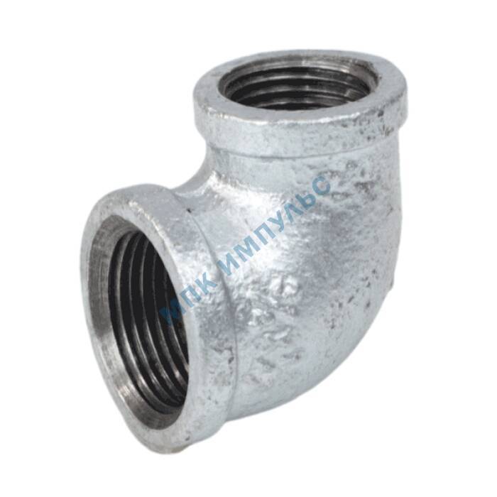 Угольник переходной чугун оц Ду 20х15 (3/4"х1/2") ВР/ВР Fittex PLUS — изображение 2