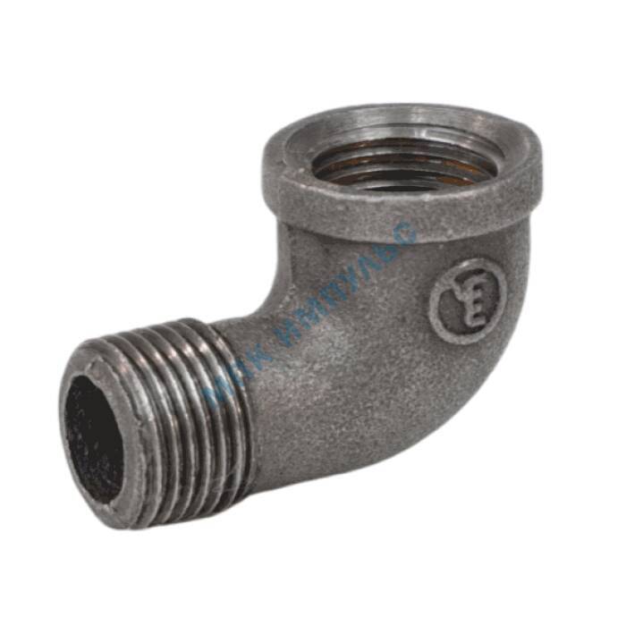 Угольник проходной чугун Ду 32 (1 1/4") ВР/НР Fittex PLUS — изображение 2