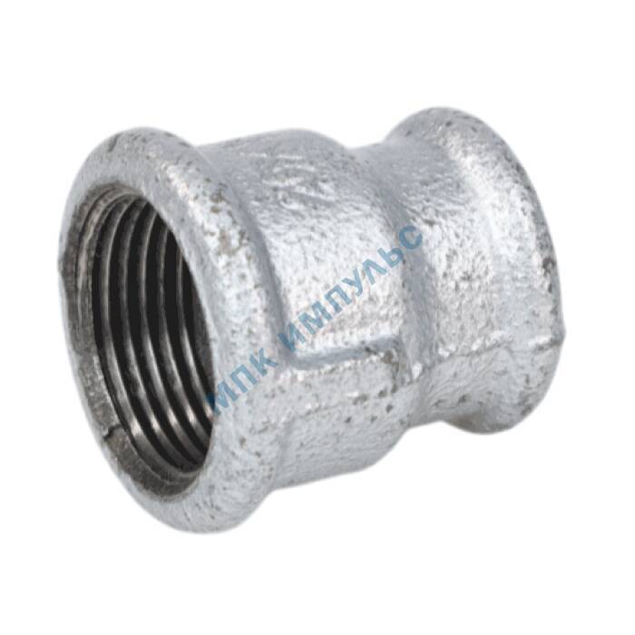 Муфта переходная чугун оц Ду 25х20 (1"х3/4") ВР Fittex — изображение 2