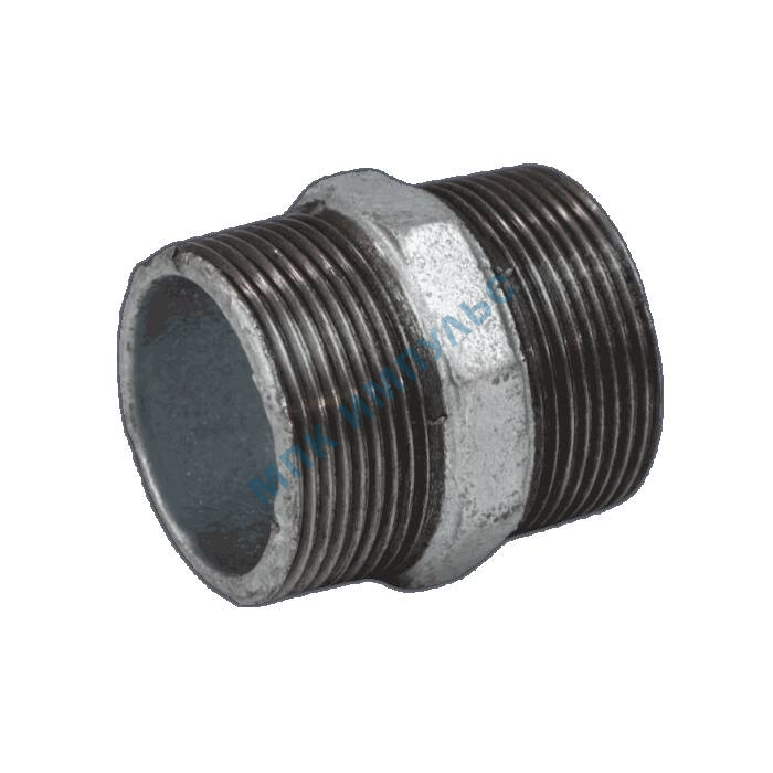 Ниппель прямой чугун оц Ду 15 (1/2") НР Fittex PLUS — изображение 2