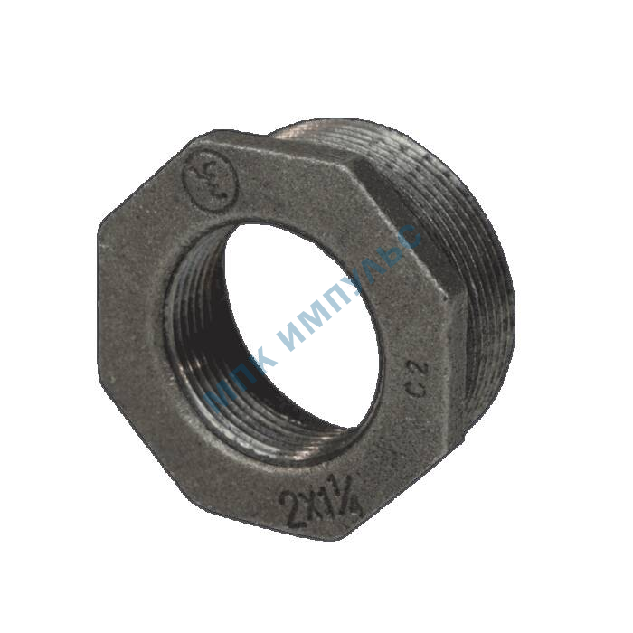 Футорка чугун Ду 40х32 (1 1/2"х1 1/4") НР/ВР Fittex PLUS — изображение 2