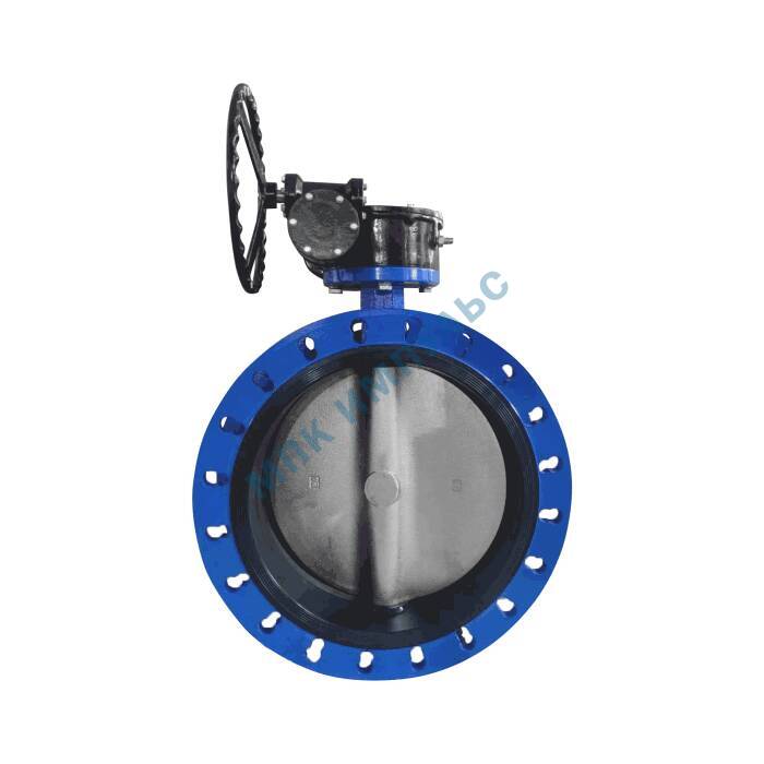 Затвор дисковый поворотный чугун 2110R Ду 350 Ру10/16 фл с редуктором диск чугун манжета EPDM Benarmo — изображение 3