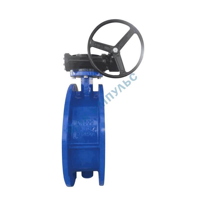 Затвор дисковый поворотный чугун 2110R Ду 350 Ру10/16 фл с редуктором диск чугун манжета EPDM Benarmo — изображение 4