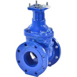 Задвижка чугун аналог МЗВ обрезиненный клин Ду 100 Ру16 Тмакс=75C фл под электропривод присоединение «А» Завод им Гаджиева