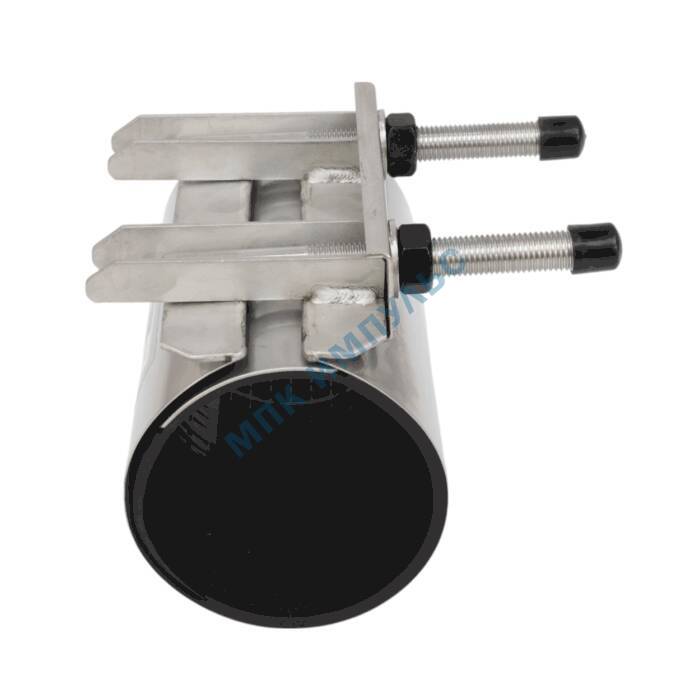 Хомут ремонтный односторонний с нержавеющим замком сталь нерж Ду 100 Дн 108-118 L=200мм Benarmo 7061 . — изображение 3