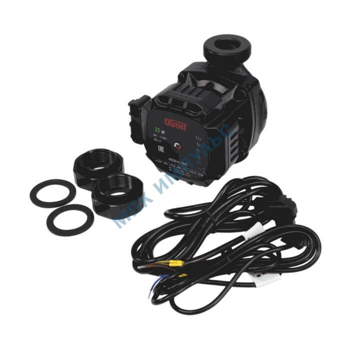 Насос циркуляционный с мокрым ротором HES25-4-130(P) PN10 1х220-240В/50 Гц Ogint — изображение 3