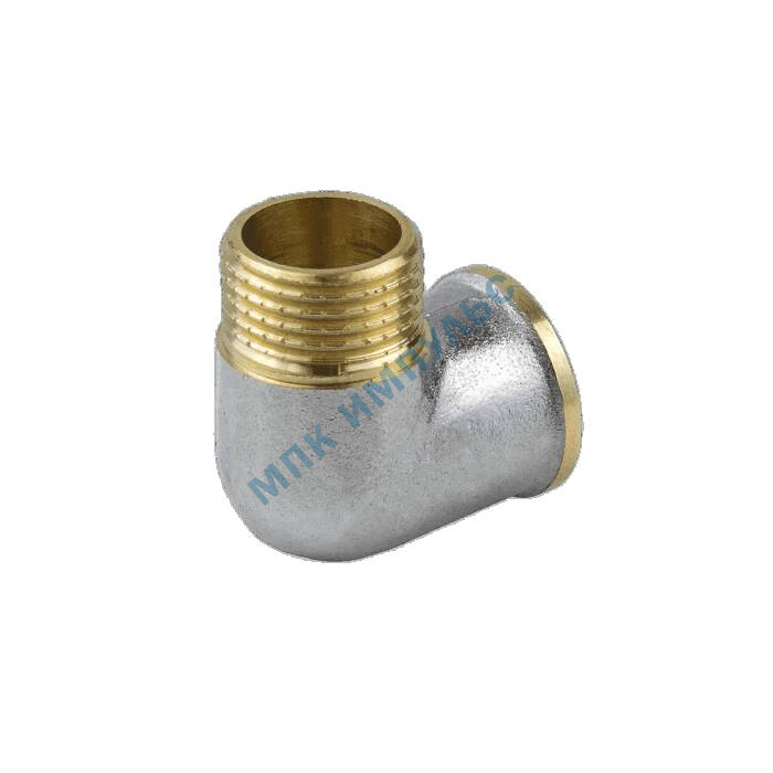 Угольник латунь никель Ду 15 (1/2") ВР/НР 9002 ГОСТ 32585-2013 Aquasfera 9002-01 — изображение 6