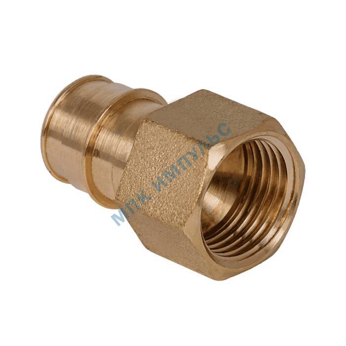 Муфта для PE-X труб радиальная латунь Дн 20х3/4" ВР РОС — изображение 4