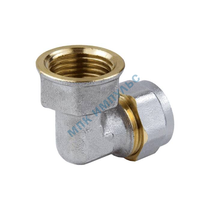 Угольник МП латунь никель обжим Дн 26х1"х90гр ВР ГОСТ 32415-2013 7007 Aquasfera 7007-06 — изображение 5