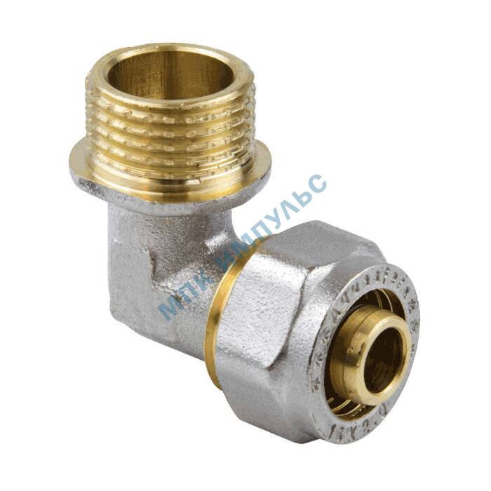 Угольник МП латунь никель обжим Дн 20х3/4"х90гр НР ГОСТ 32415-2013 7006 Aquasfera 7006-04 . — изображение 8