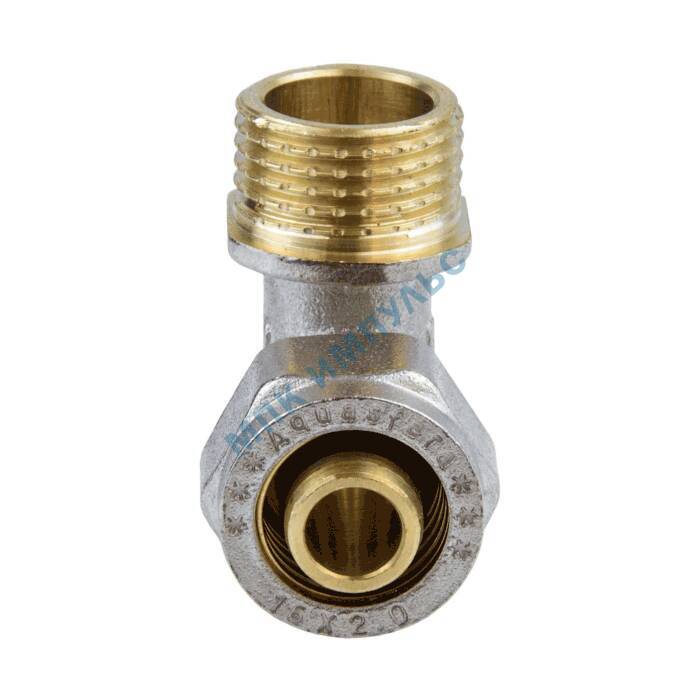 Угольник МП латунь никель обжим Дн 20х3/4"х90гр НР ГОСТ 32415-2013 7006 Aquasfera 7006-04 . — изображение 9