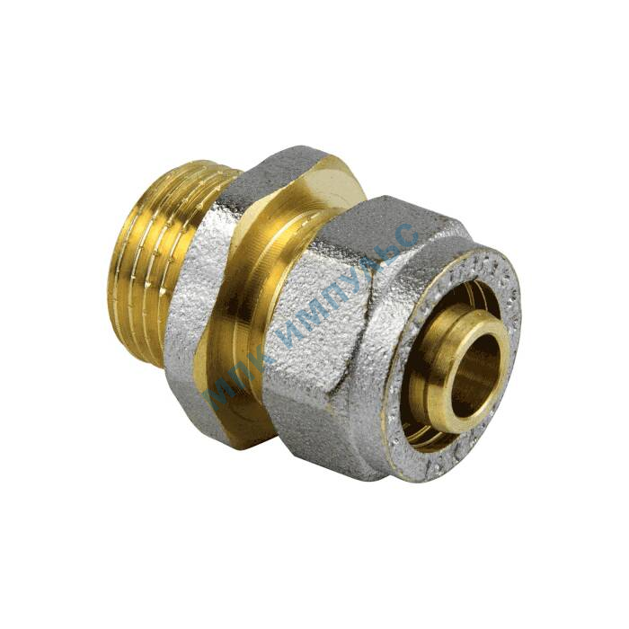 Муфта МП латунь никель обжим Дн 26х1" НР ГОСТ 32415-2013 7001 Aquasfera 7001-06 — изображение 8
