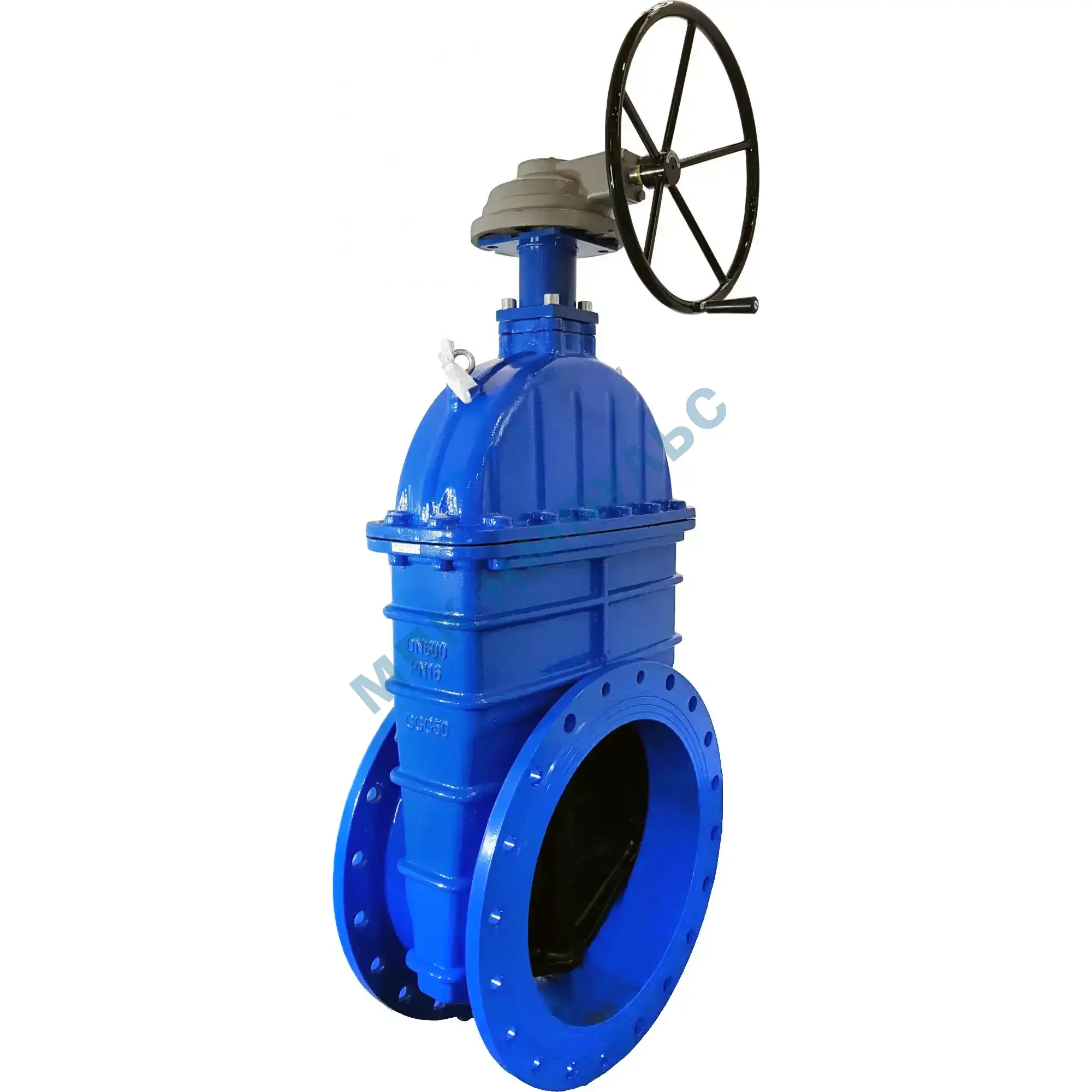 Задвижка чугун 30ч539р аналог МЗВ обрезиненный клин EPDM Ду 700 Ру10/16 Тмакс=80C фл с редуктором RMCX