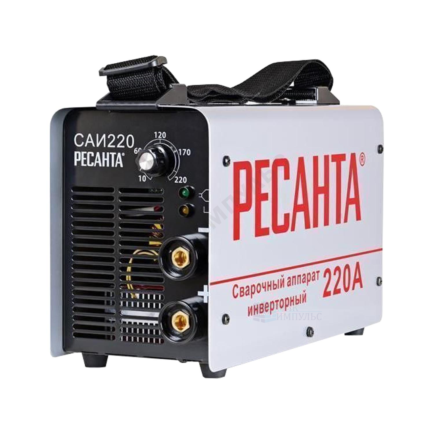 Сварочный аппарат инверторный САИ-220 140-260В 220А 5,0мм ПВР 70% инвертор Ресанта 65/3 ..