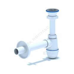 Сифон для умывальника/мойки бутылочный 1 1/2"x40 с прямой трубкой 40 выпуск с нержавеющей решёткой D=70мм Ани АНИ Пласт C0104