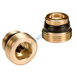 Переходник латунь 1/2"x3/4" под плоское уплотнение НР R483 Giacomini R483Y002