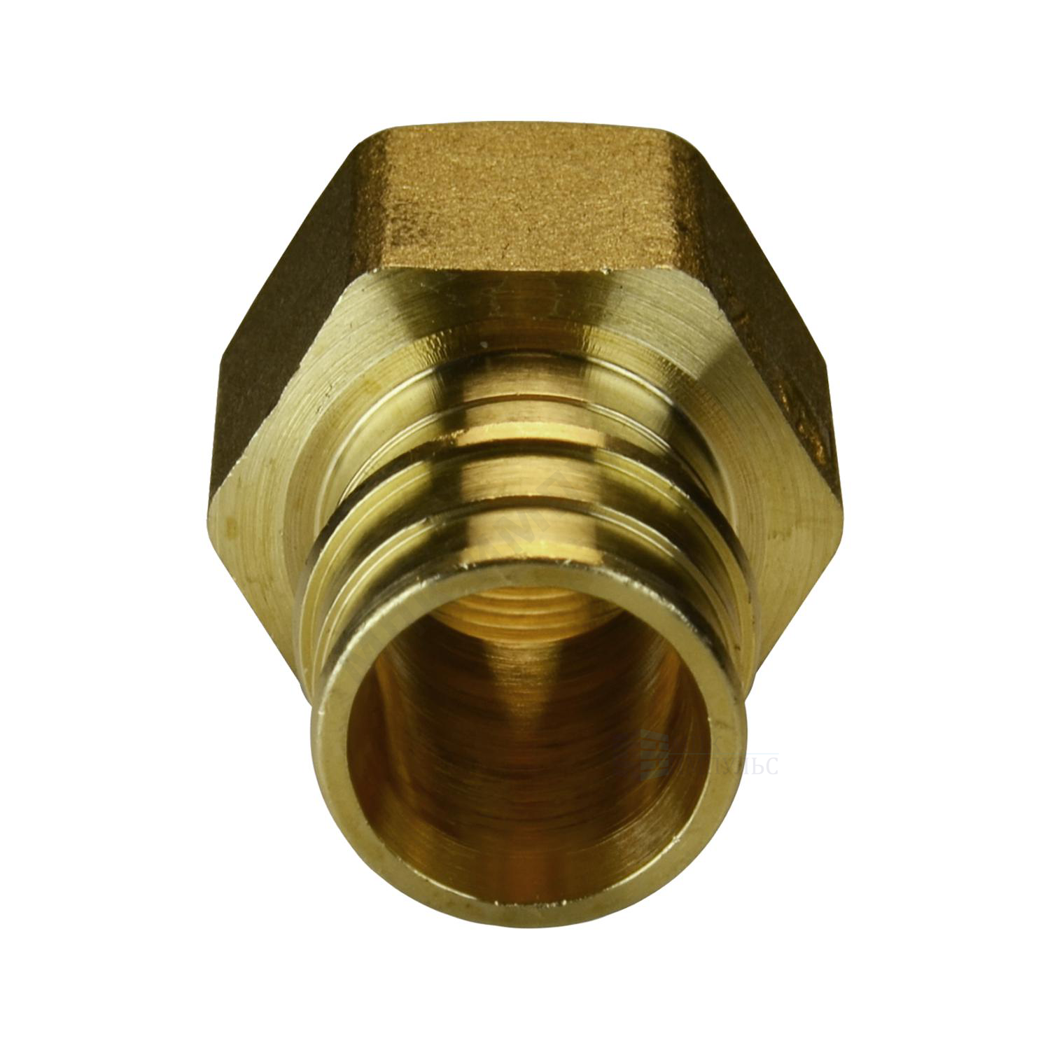 Муфта для PE-X труб радиальная латунь Дн 16х1/2" ВР GX109 Giacomini GX109Y033 — изображение 4