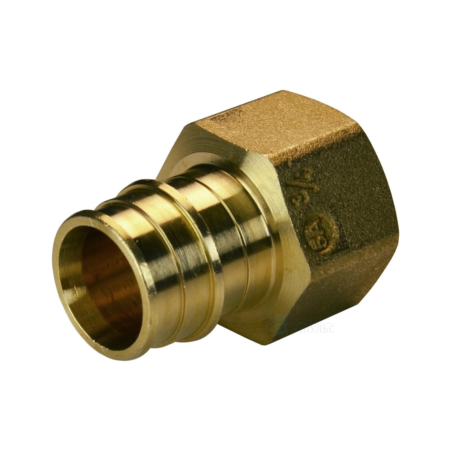 Муфта для PE-X труб радиальная латунь Дн 20х1/2" ВР GX109 Giacomini GX109Y034 — изображение 5
