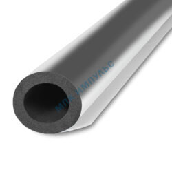 Трубка вспененный каучук SOLAR HT 28/19 L=1м Тмакс=150°C черная с покрытием AL CLAD K-flex 19028214324CL