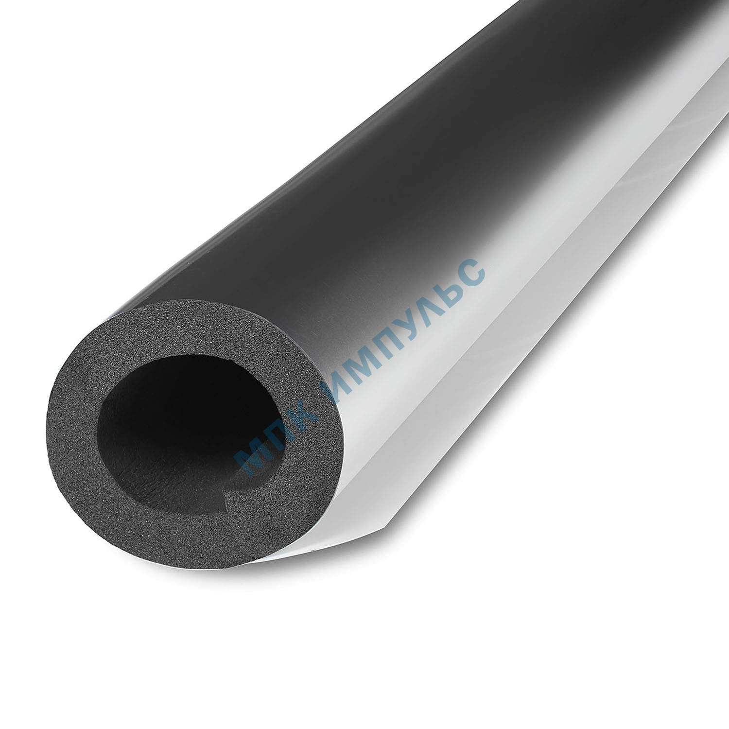 Трубка вспененный каучук ST 15/13 L=1м Тмакс=110°C черная с покрытием AL CLAD K-flex 13015214303CL