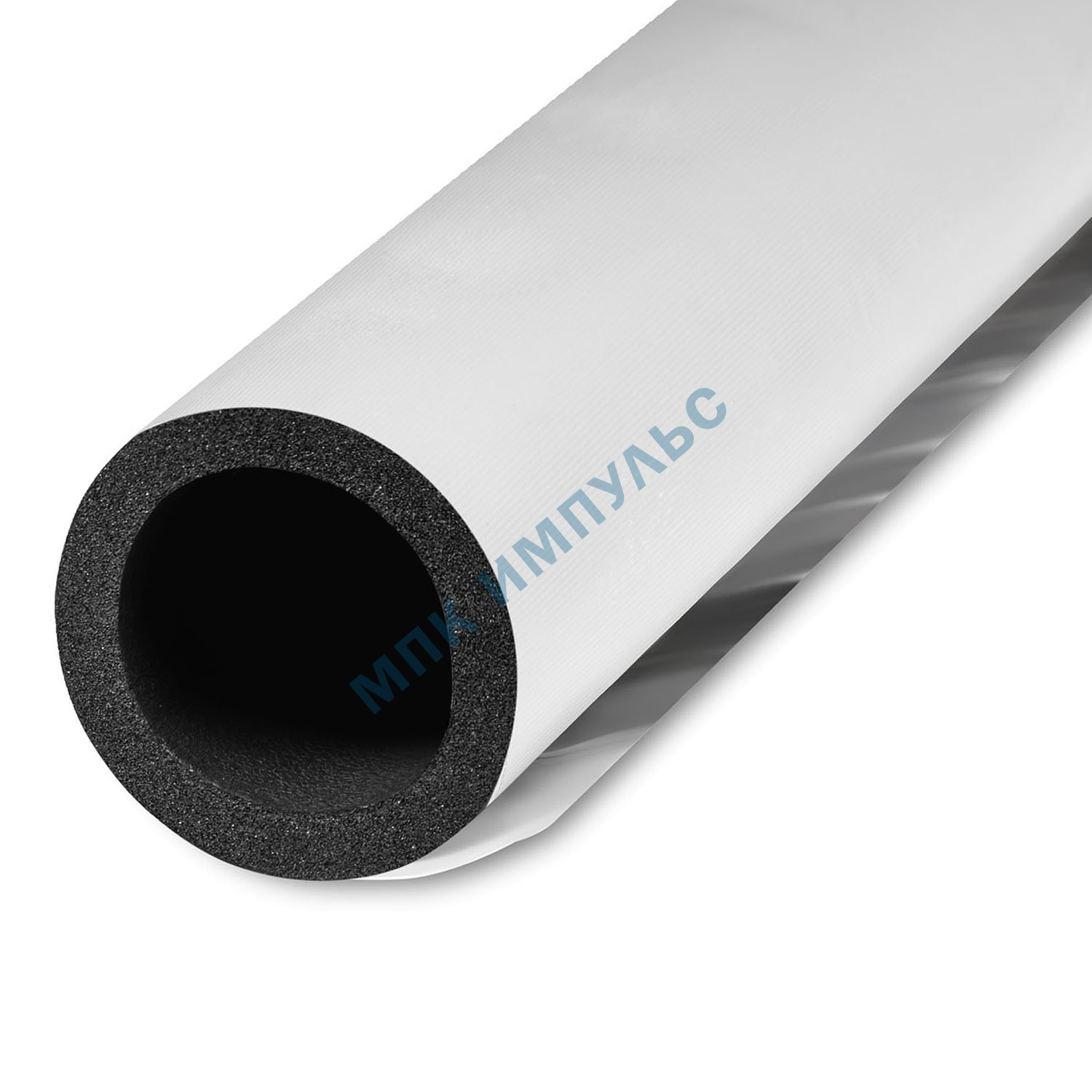 Трубка вспененный каучук ST 54/19 L=1м Тмакс=110°C черная с покрытием IN CLAD grey K-flex 19054214303IG