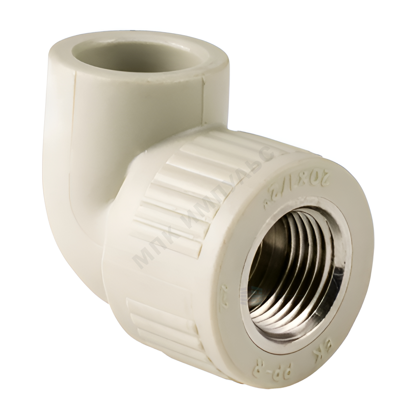 Угольник PP-R комбинированный серый Дн 25х1/2" ВР для PP-R RTP (РосТурПласт) 11040