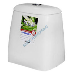 Бачок для унитаза нижний подвод арматура слив кнопка белый Премьер Rosa (Кировская керамика)